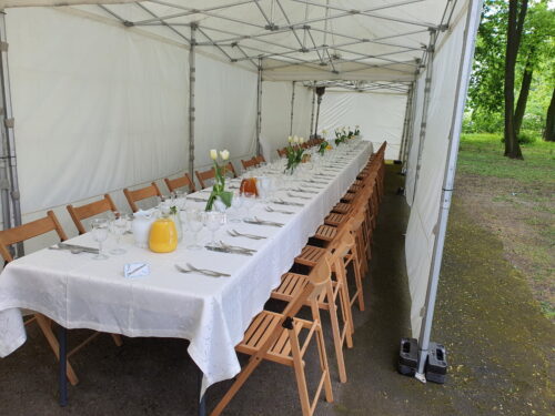 polaczone_namioty Namioty na komunię i przyjęcia plenerowe